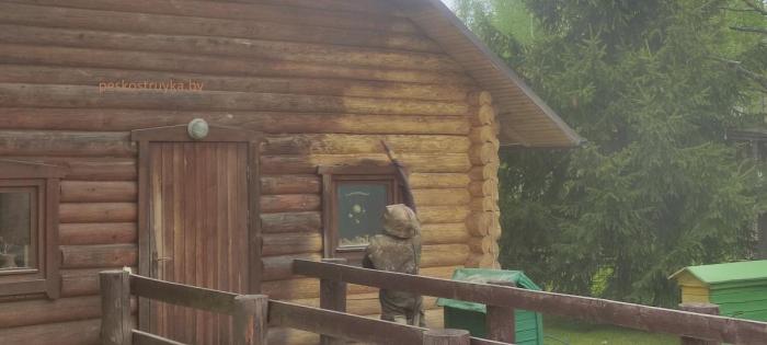 шлифовка сруба